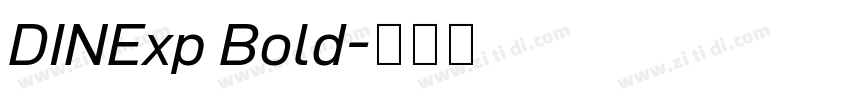 DINExp Bold字体转换